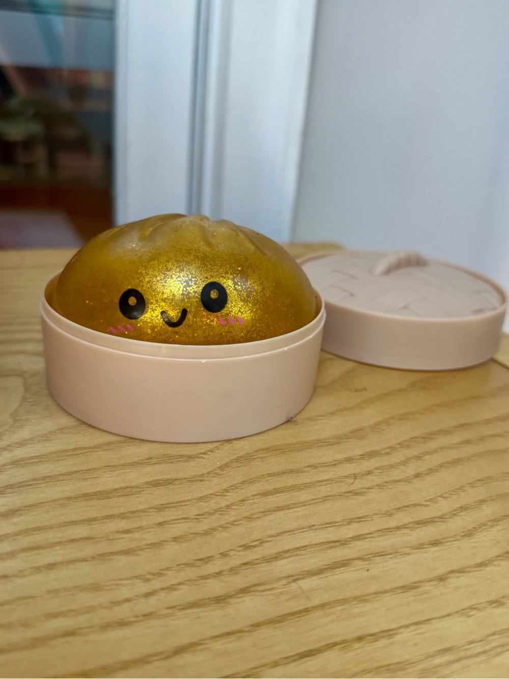 ULTRA RARE Golden Glitter Dumpling Squishy Bun Rainbow Mystery Viral Fidget